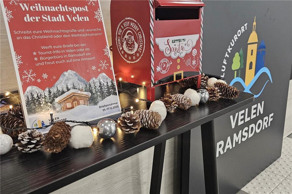 Die Stadt Velen freut sich auf viele liebe Weihnachtsbriefe.