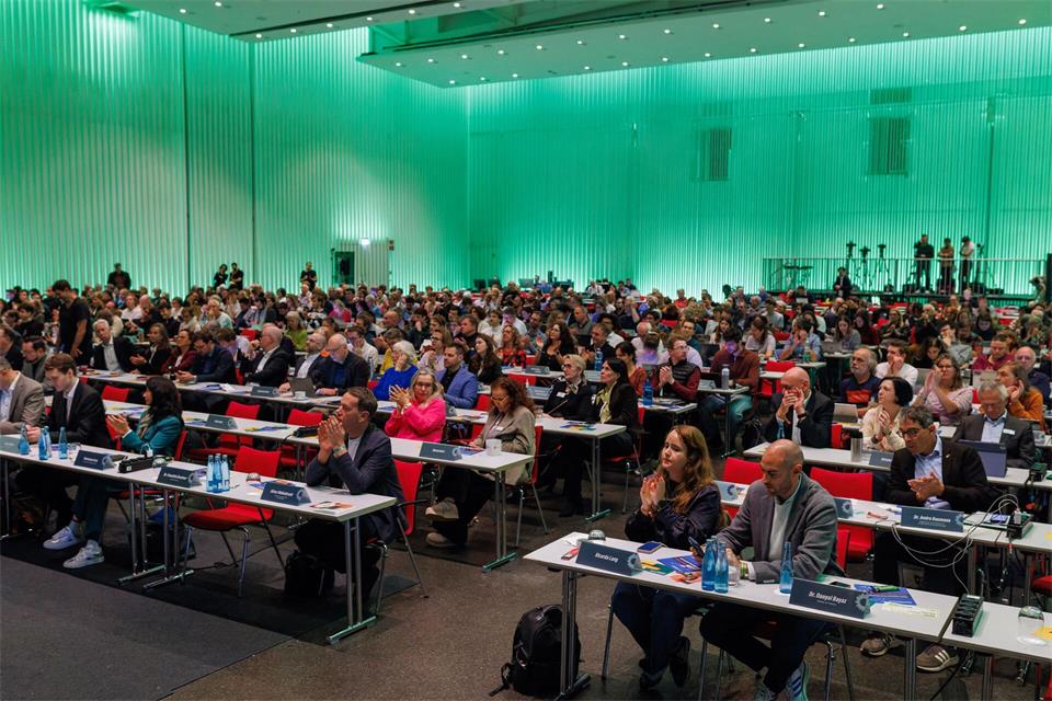 Die Stimmung auf dem Parteitag war gut.Philipp von Ditfurth/dpa