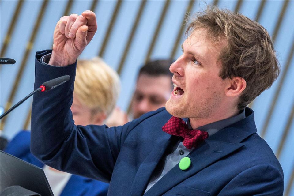 Die Tage von Hannes Damm als Fraktionsvize bei den Grünen im Landtag von MV scheinen gezählt. (Archivbild)    Jens Büttner/dpa