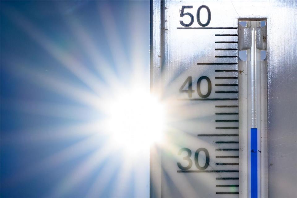 Die Temperaturen sollen am Wochenende auf über 40 Grad Celsius klettern. (Archivbild)Patrick Pleul/dpa