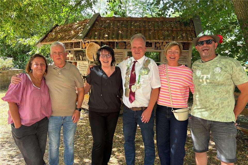 Die Throngemeinschaft Hochmoor (v.l.): Mechthild Musholt, Andreas Musholt, Andrea Heimhardt, Rainer Musholt, Marion Musholt und Carsten Heimhardt.