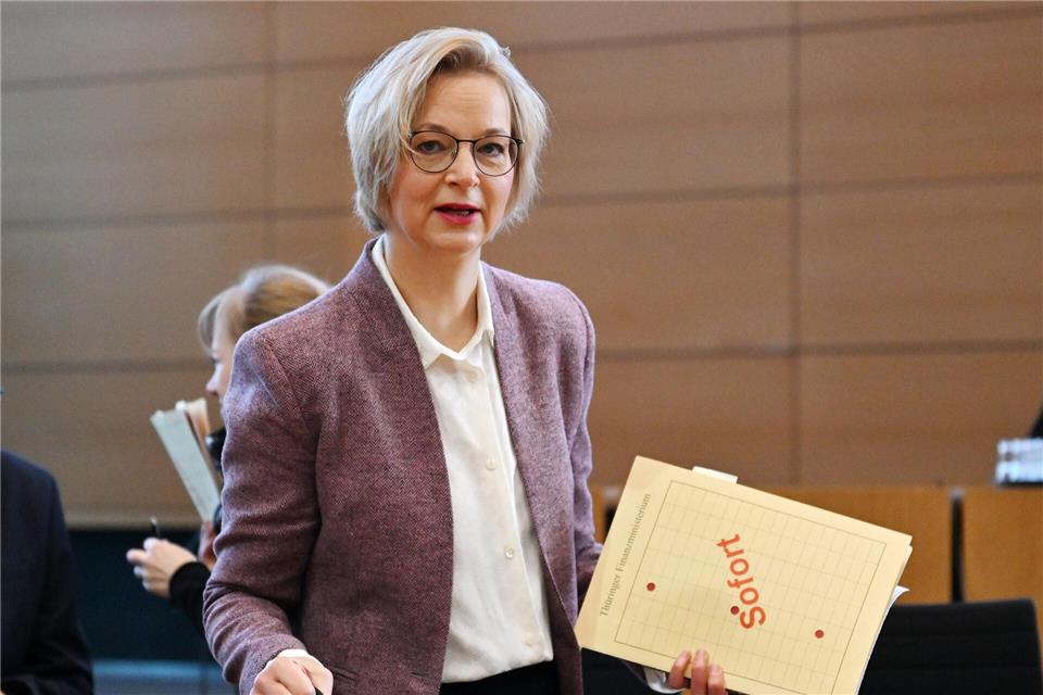 Die Thüringerin Katja Wolf liegt immer wieder mit Wagenknecht im Clinch. (Archivbild)Martin Schutt/dpa