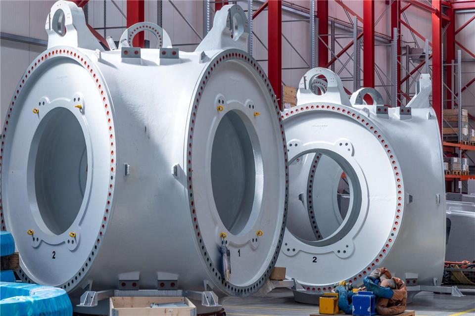 Die Turbinenproduktion beim insolventen Windanlagenbauer Eno Energy ist eingestellt worden. (Archivbild)Jens Büttner/dpa