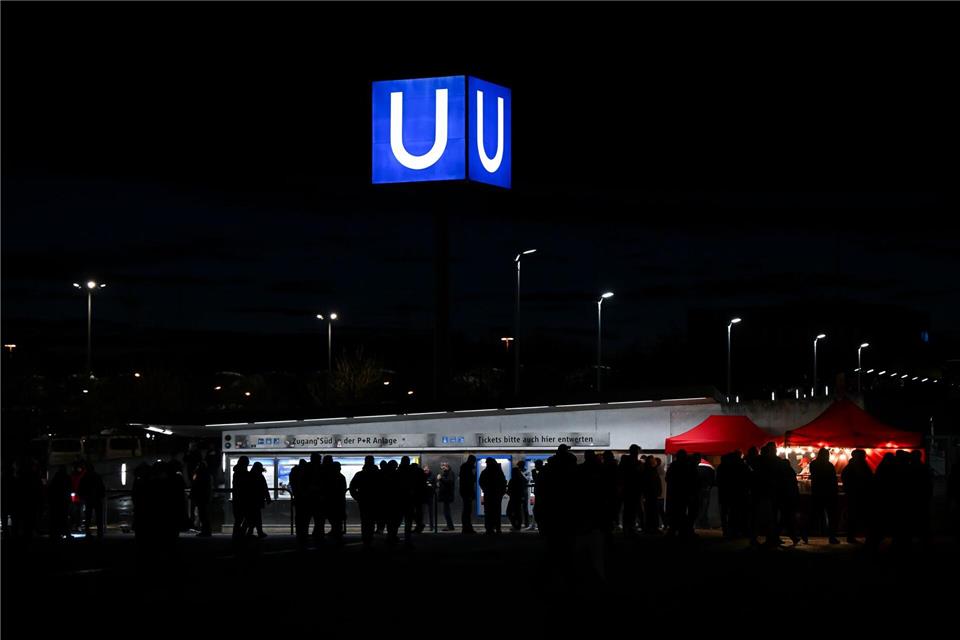 Die U-Bahn zur Allianz-Arena fuhr wie angekündigt. Sven Hoppe/dpa