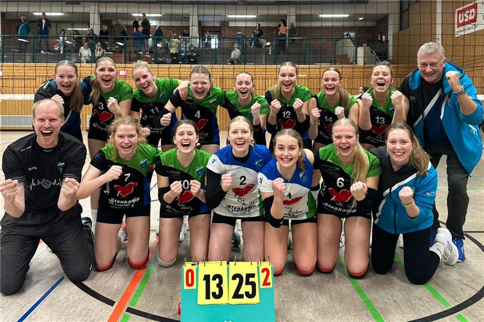 Die U20-Volleyballerinnen vom RSV Borken.