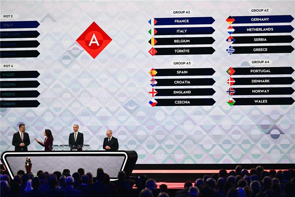 Die UEFA hat den genauen Spielplan für die Gruppenphase der Nations League festgelegt. Dirk Waem/Belga/dpa