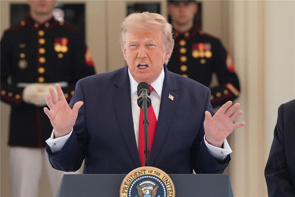 Die USA wollen den Iran weiter angreifen - das macht Trump klar. Alex Brandon/AP/dpa