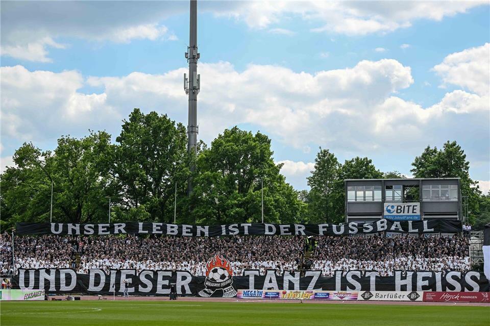 Die Ulmer Fans hoffen mit Trainer Moritz Glasbrenner wieder auf sportlichen Erfolg. (Archiv)Harry Langer/dpa