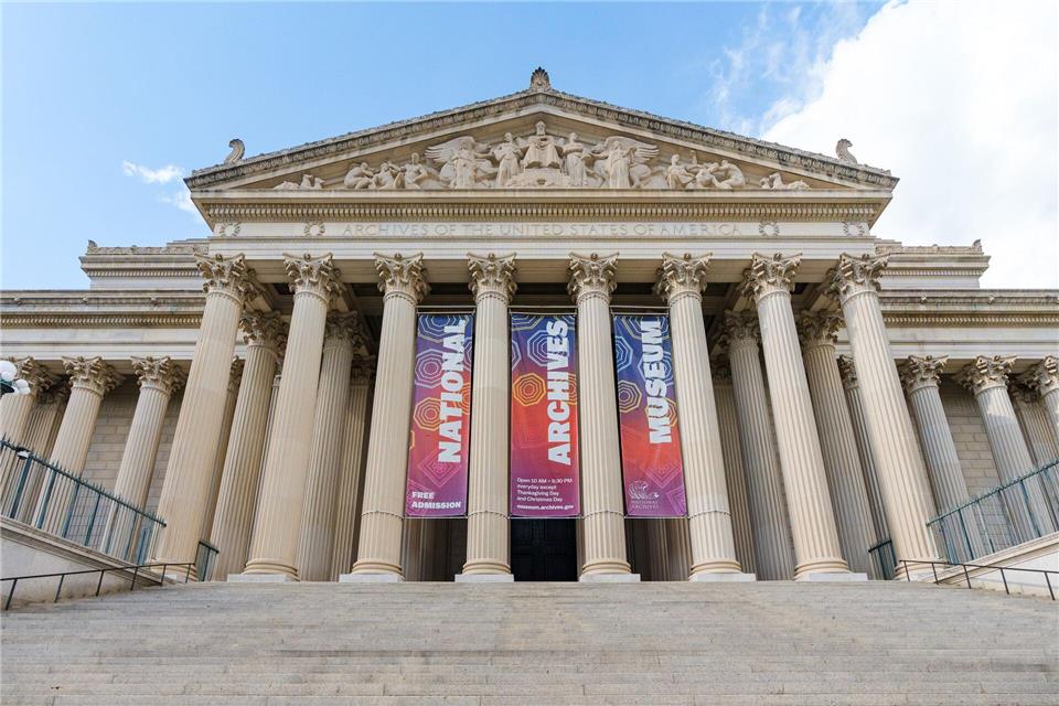 Die Unabhängigkeitserklärung, „Declaration of Independence“, ist im Original in den National Archives an der Mall in Washington verwahrt.Courtesy Of Washington.org/dpa-tmn