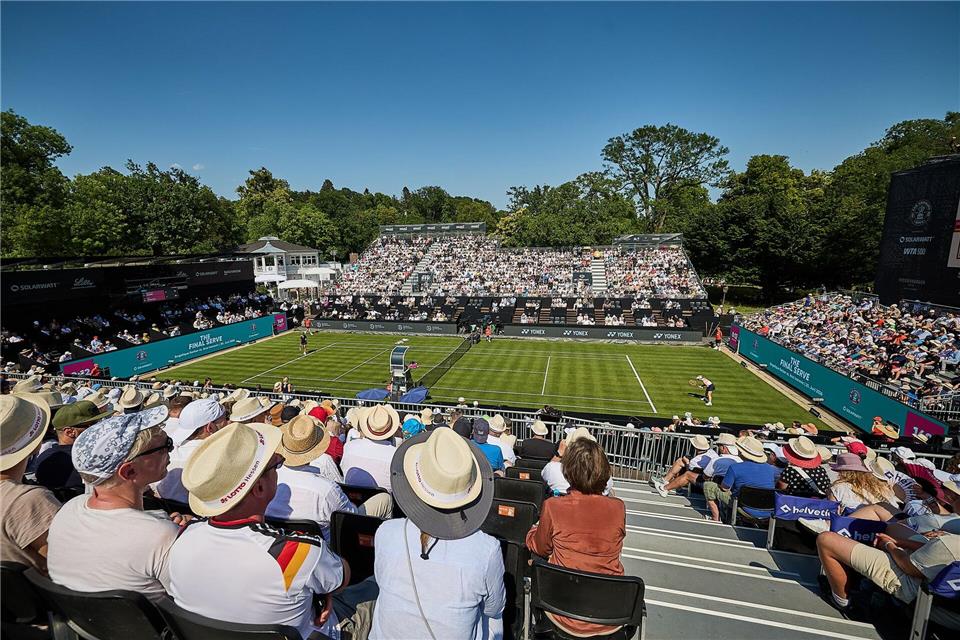 Die Veranstalter der Bad Homburg Open reagieren auf die Vorhersagen für Samstag. (Archivbild)Mathias Schulz/dpa