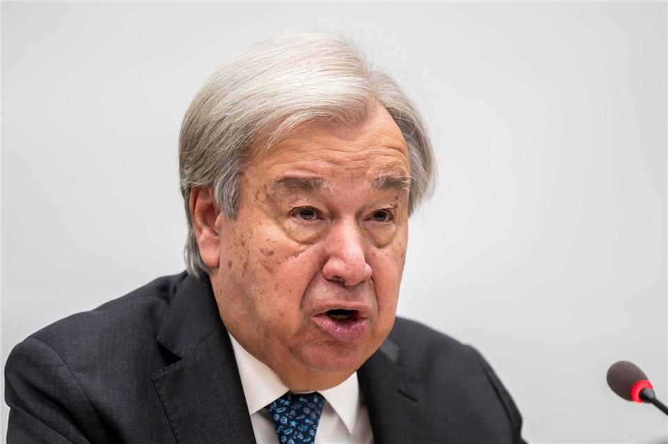 Guterres fordert Ende der Gewalt im Sudan und Verhandlungen Die Vereinten Nationen drängen auf ein Ende der Gewalt im Sudan.Salvatore Di Nolfi/Keystone/dpa