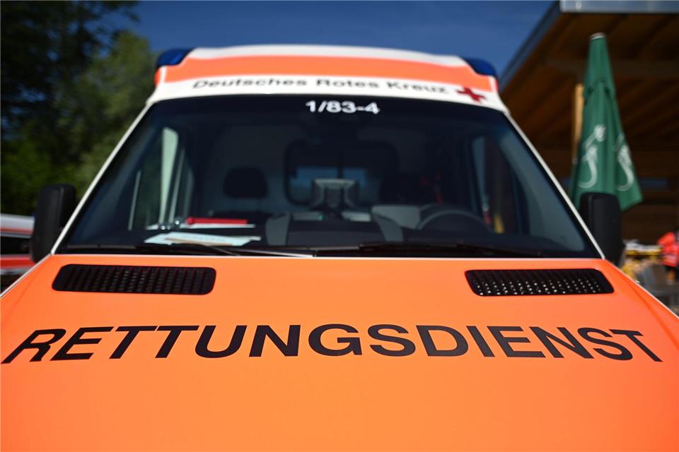 Die Verletzten wurden vom Rettungsdienst versorgt. (Symbolbild)Patrick Seeger/dpa