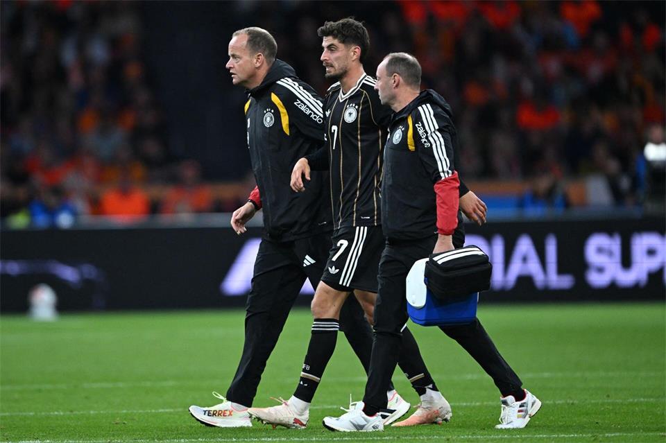 Die Verletzungen von Kai Havertz und auch Jamal Musiala trübten den Abend.Federico Gambarini/dpa