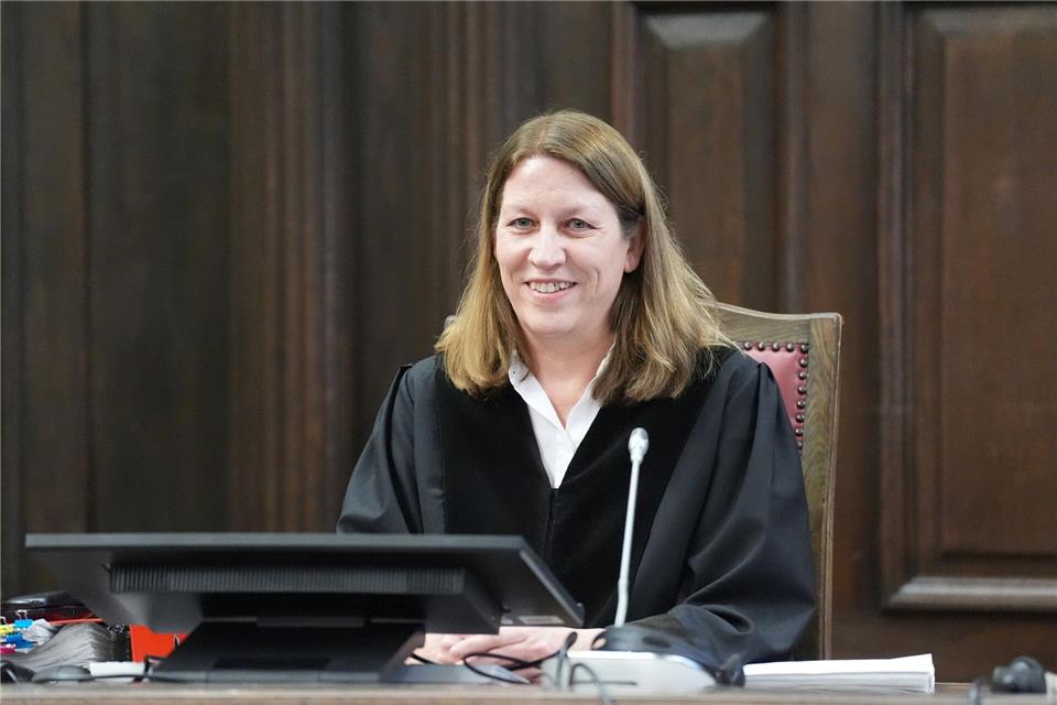 Die Vorsitzende Richterin im Block-Prozess, Isabel Hildebrandt, hat bekannt gegeben, dass inzwischen eine weitere Beschuldigte aus Israel bei der Staatsanwaltschaft ausgesagt hat. Marcus Brandt/dpa-Pool/dpa