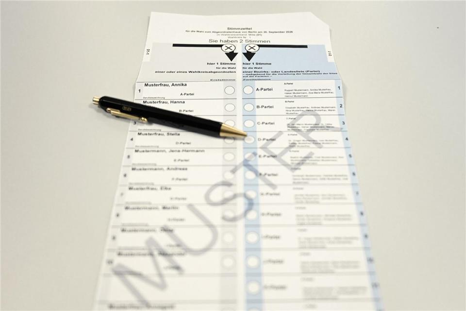 Die Wahl zum Berliner Abgeordnetenhaus findet am 20. September statt. (Symbolbild)Elisa Schu/dpa