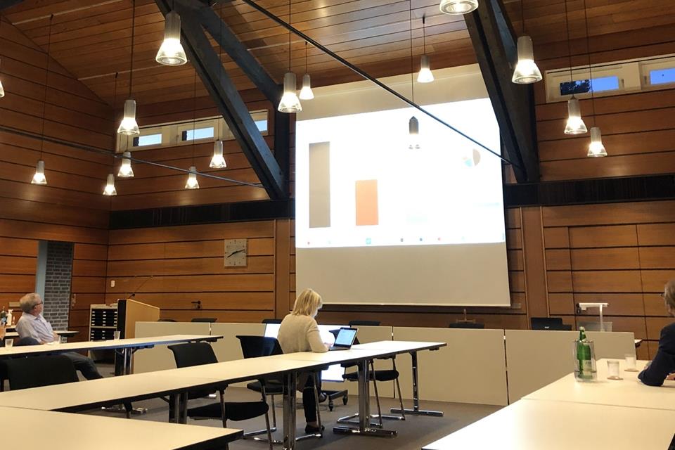 Die Wahlergebnisse wurden im Raesfelder Ratssaal präsentiert.