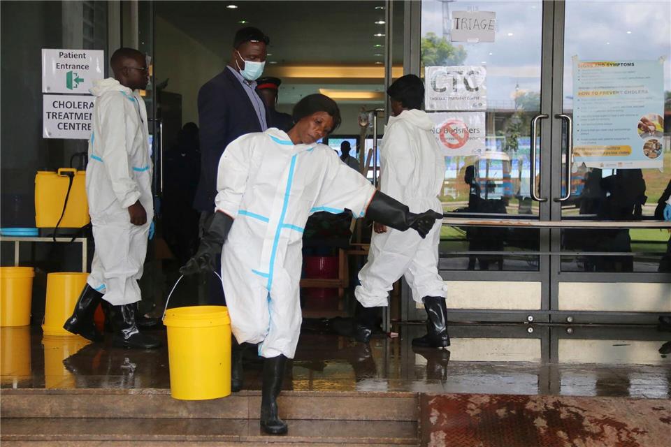 Die Weltgesundheitsorganisation (WHO) sieht die Cholera in Afrika weiter auf dem Vormarsch.--/AP/dpa