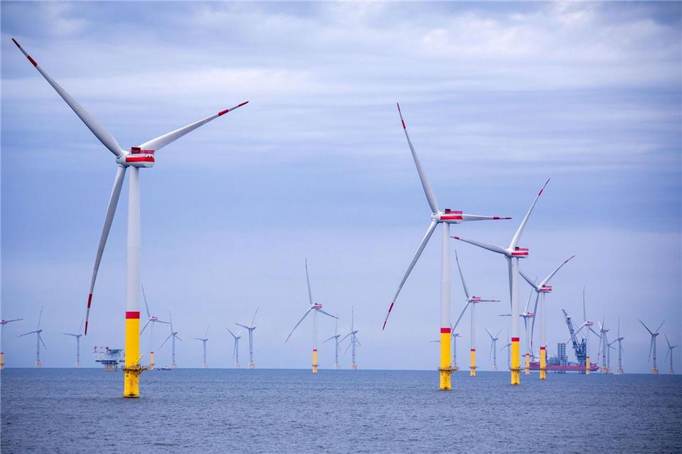 Die Windparks in der Ostsee produzierten nach Angaben des Netzbetreibers 50Hertz im vergangenen Jahr etwa zehn Prozent mehr Strom als im Jahr zuvor. (Archivbild) Jens Büttner/dpa-Zentralbild/dpa