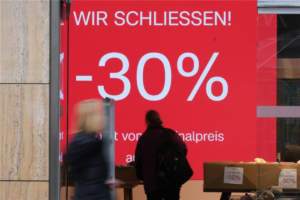 Die Zahl der Schließungen im Einzelhandel übersteigt die der Neueröffnungen deutlich.Bernd Weißbrod/dpa