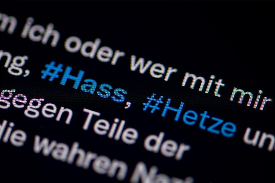 Die Zentralstelle zur Bekämpfung von Hasskriminalität im Internet hatte im vergangenen Jahr mehr zu tun. (Symbolbild)Fabian Sommer/dpa