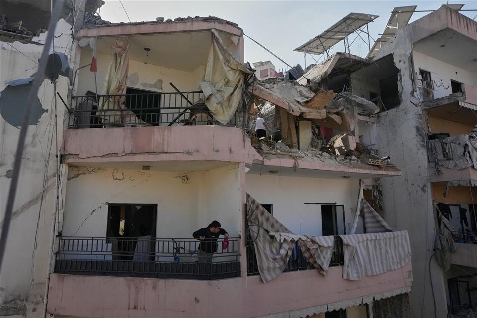 Die Zerstörungen im Libanon sind erheblich.Mohammed Zaatari/AP/dpa