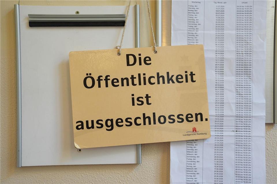 Die Zuschauer sind vom Block-Prozess ausgeschlossen, solange die jugendpsychiatrische Sachverständige über die Folgen der Entführung für die Kinder spricht.Marcus Brandt/dpa