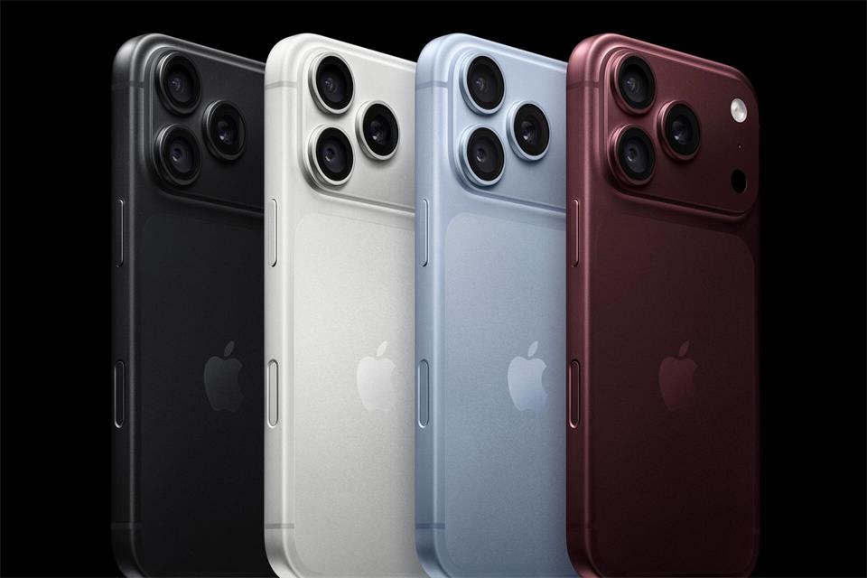 Die ausgefallenen Farben des iPhone 18 Pro sind in diesem Jahr nach dem populären Orange des Vorjahresmodells das dunkelrote Burgund und das hellblaue Polar.Apple Inc./dpa-tmn