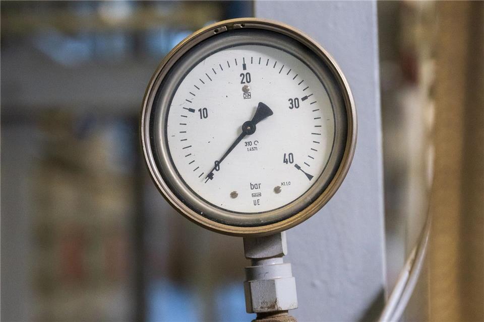 Die bayerischen Gasspeicher sind zum Ende des Winters leer wie nie. (Archivbild)Peter Kneffel/dpa