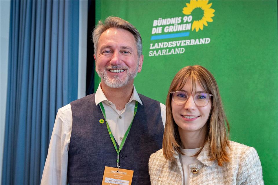 Landesvorsitzende der Grünen im Saarland wiedergewählt Die beiden Landesvorsitzenden der saarländischen Grünen wurden auf dem Landesparteitag wiedergewählt. (Archivfoto)-/BeckerBredel/dpa