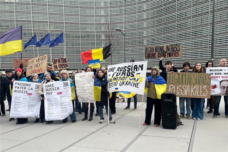 Die belgische Regierung blockiert den Plan bislang mit Verweis auf rechtliche und finanzielle Risiken.Katharina Redanz/-/dpa