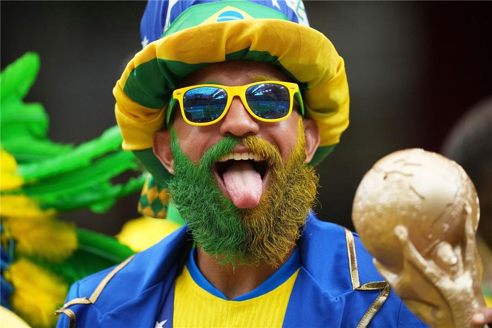 Die brasilianischen Fans waren in Houston deutlich in der Überzahl.Eric Gay/AP/dpa