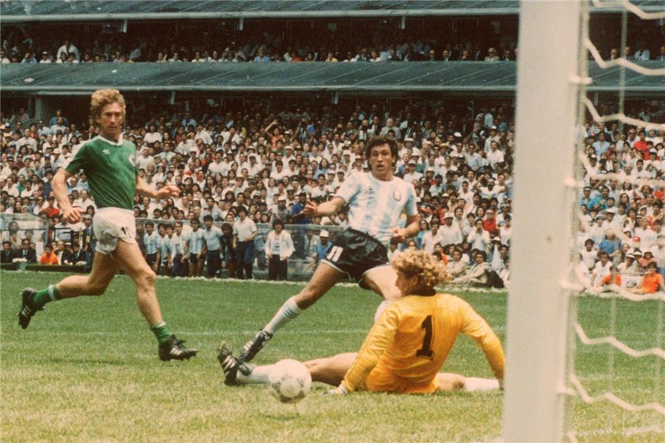 Die deutsche Niederlage im Finale 1986 - gegen Maradonas Argentinier. (Archivbild)dpa