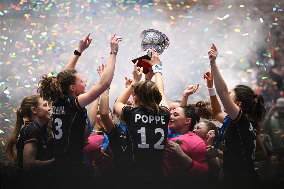 Die deutschen Hockey-Damen haben ihren EM-Titel von 2024 verteidigt.Sebastian Christoph Gollnow/dpa