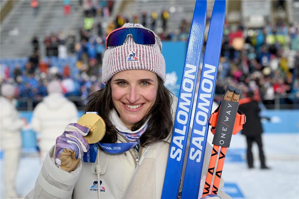 Die dreimalige Olympiasiegerin Julia Simon war nicht zu schlagen. (Archivbild)Hendrik Schmidt/dpa