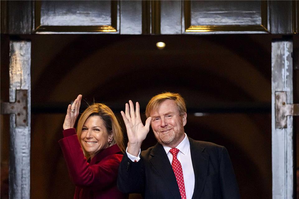 Die echte Máxima und ihr Mann König Willem-Alexander. (Archivbild)Remko De Waal/ANP/dpa