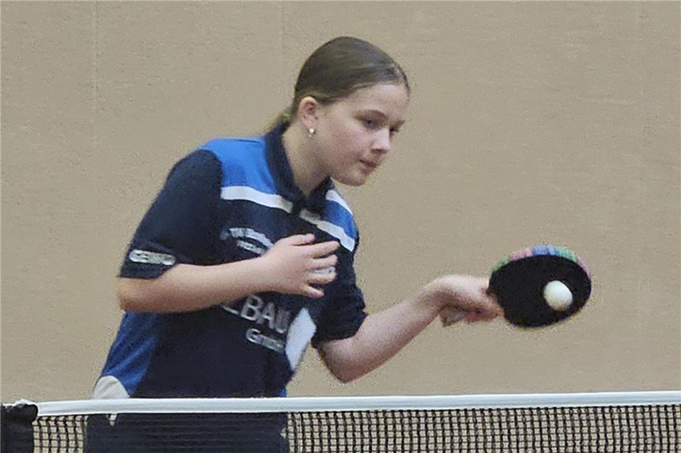 Die elfjährige Wesekerin Lina Lotz ist die fünftbeste U13-Tischtennisspielerin in Nordrhein-Westfalen.