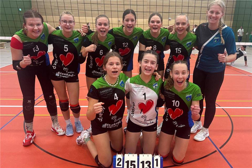 Die erfolgreichen U16-Volleyballerinnen des RSV Borken. Foto: