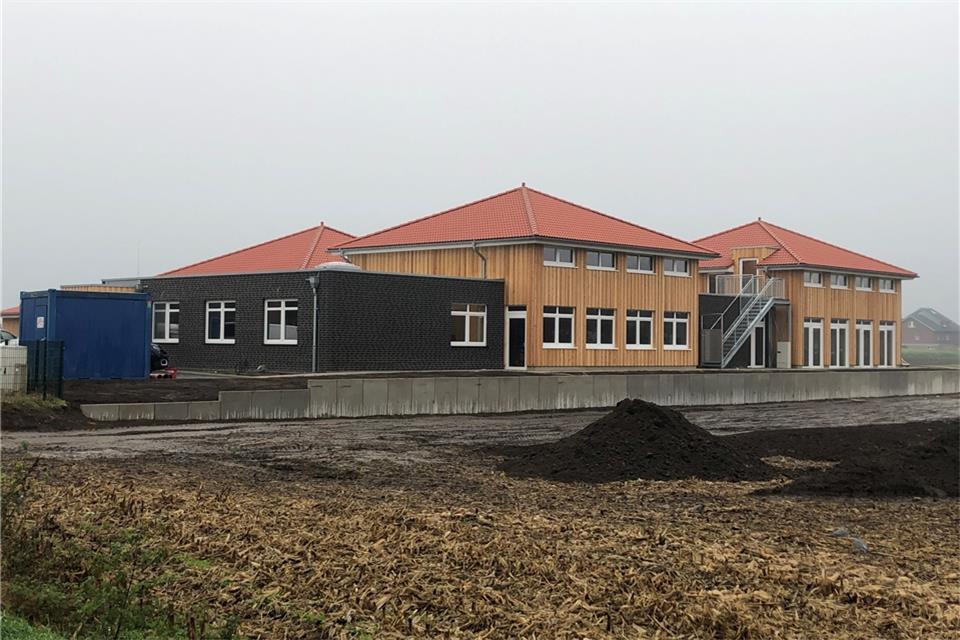 Die fast vollendete, aber bezugsfertige Kindertagesstätte in der Stockbreede 13.