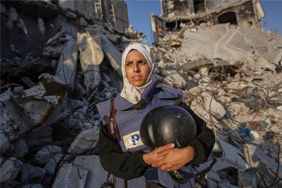 Die freie Journalistin Mariam Dagga wurde im Gazastreifen bei einem israelischen Angriff getötet.Jehad Alshrafi/AP/dpa