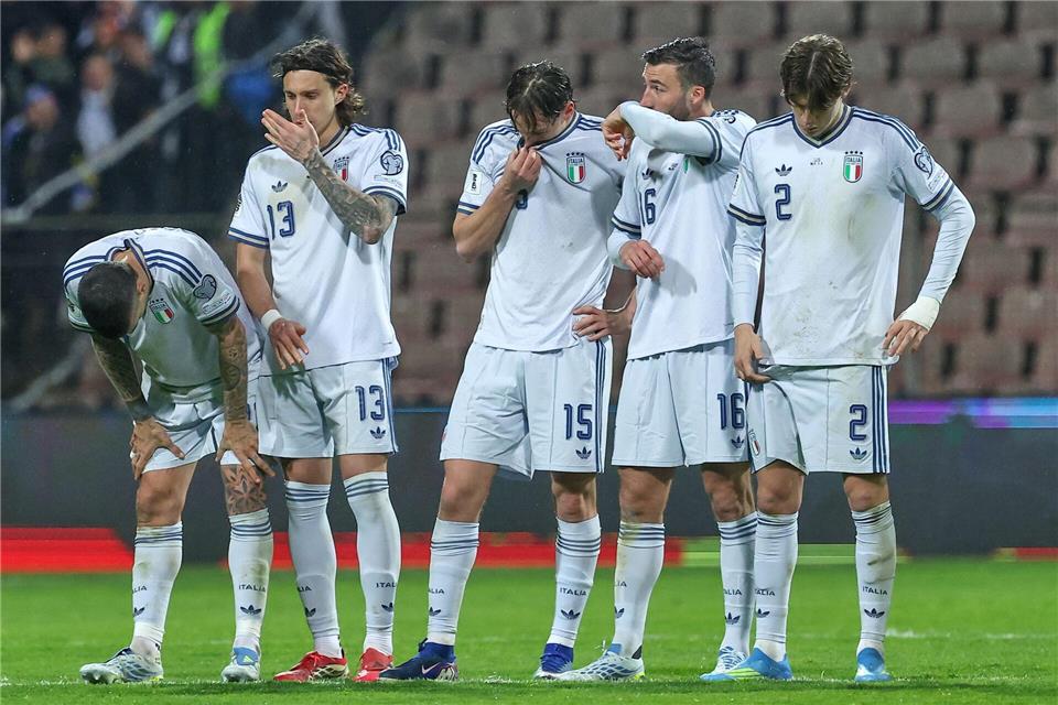 Die große Trauer: Gegen Bosnien-Herzegowina verpassten die Italiener die WM-Qualifikation.Armin Durgut/AP/dpa