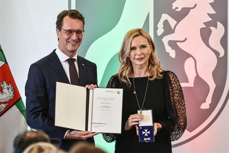 Die international bekannte Schauspielerin Veronica Ferres wurde in Solingen geboren.Oliver Berg/dpa