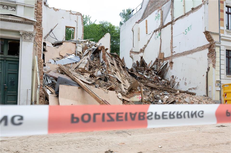 Die kriminaltechnischen Untersuchungen an dem eingestürzten Gründerzeithaus in Görlitz sind abgeschlossen. (Archivbild)Sebastian Kahnert/dpa