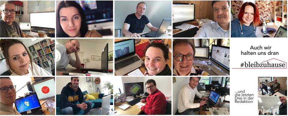 Die meistern BZ-Redakteure arbeiten derzeit in den eigenen vier Wänden.