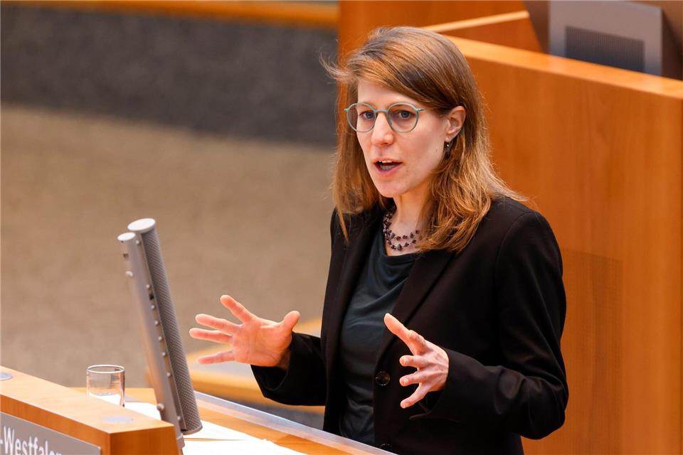 Die neue Familienministerin Verena Schäffer (Grüne) verteidigt das Kita-Gesetz ihrer Vorgängerin.Thomas Banneyer/dpa