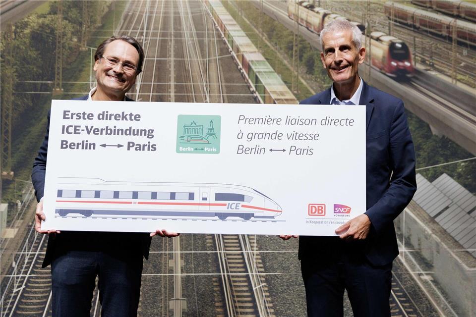 Fahrplanwechsel bringt neue Verbindungen in Hauptstadtregion Die neue Fernzug-Verbindung zwischen Berlin und Paris hatte die Bahn schon vor einigen Monaten vorgestellt. (Archivbild)Carsten Koall/dpa