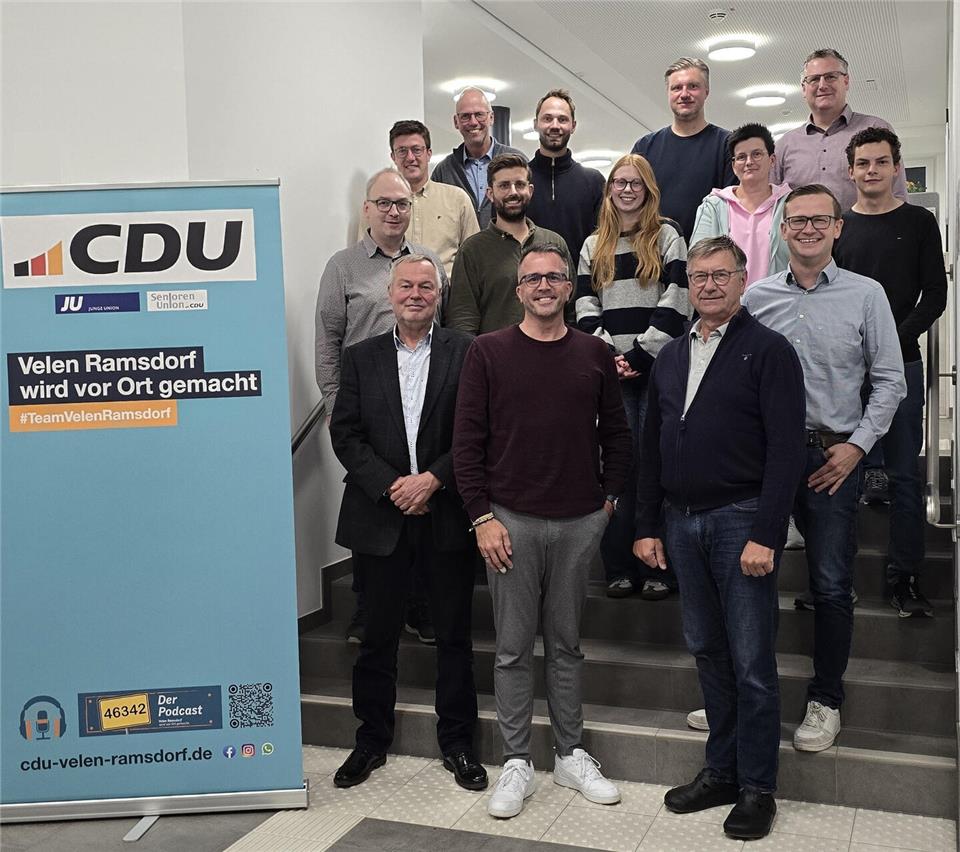 Die neue Fraktion der CDU Velen-Ramsdorf hat sich zur ersten Sitzung getroffen.