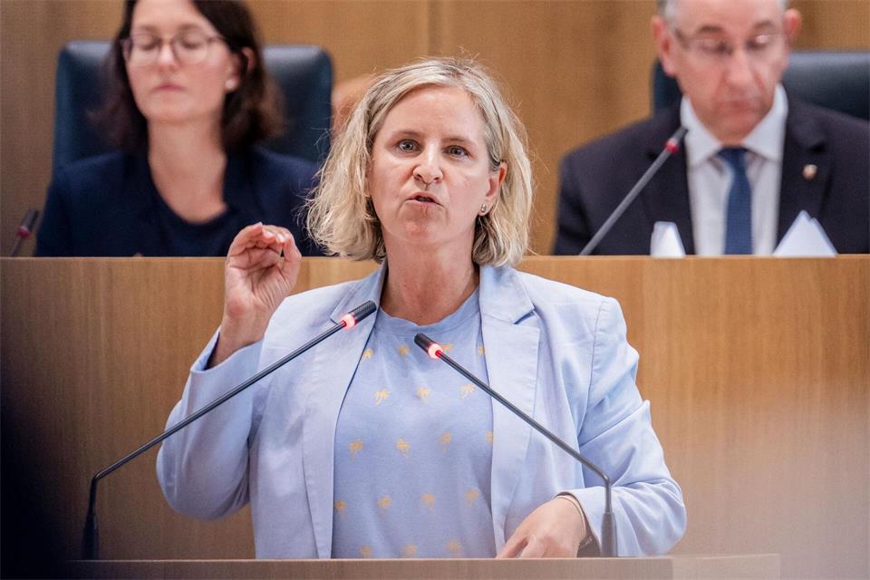 Die neue Landesregierung hat nach Ansicht der Grünen-Opposition im Hitzesommer den Menschen zu wenig unter die Arme gegriffen. (Archivbild)Andreas Arnold/dpa