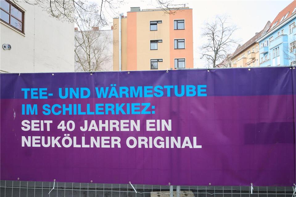 Die neue Tee- und Wärmestube entsteht im Neuköllner Schillerkiez.Annette Riedl/dpa