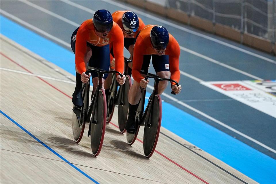 Die niederländischen Sprinter waren wieder nicht zu schlagen.Thomas Traasdahl/Ritzau Scanpix Foto/AP/dpa