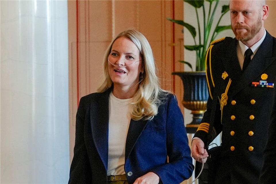 Die norwegische Kronprinzessin Mette-Marit leidet unter einer schweren Lungenfibrose. (Archivbild)Lise Åserud/NTB Pool/dpa